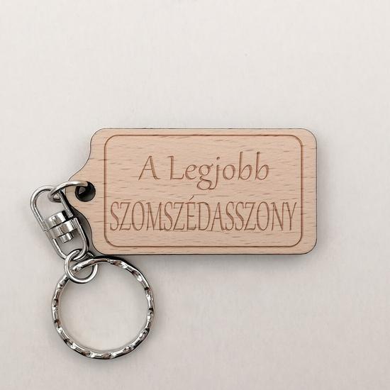 Kulcstartó -  A legjobb szomszédasszony - 6 cm