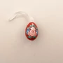 Kép 1/3 - Kézzel festett kicsi fatojás - piros #5